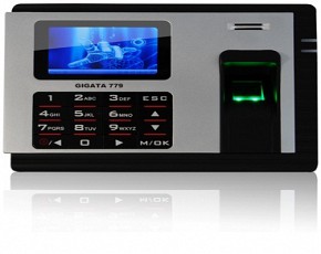 Máy chấm công vân tay thẻ cảm ứng Gigata 779
