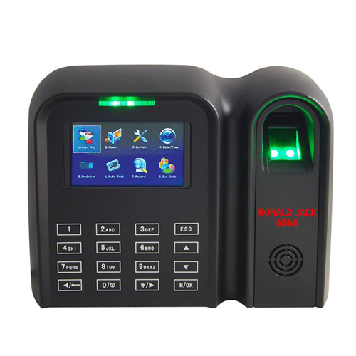 Máy chấm công vân tay & thẻ cảm ứng Ronald Jack 6868